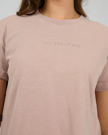 ALL ABOUT EVE WASHED TEE - Fawn