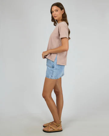 ALL ABOUT EVE WASHED TEE - Fawn