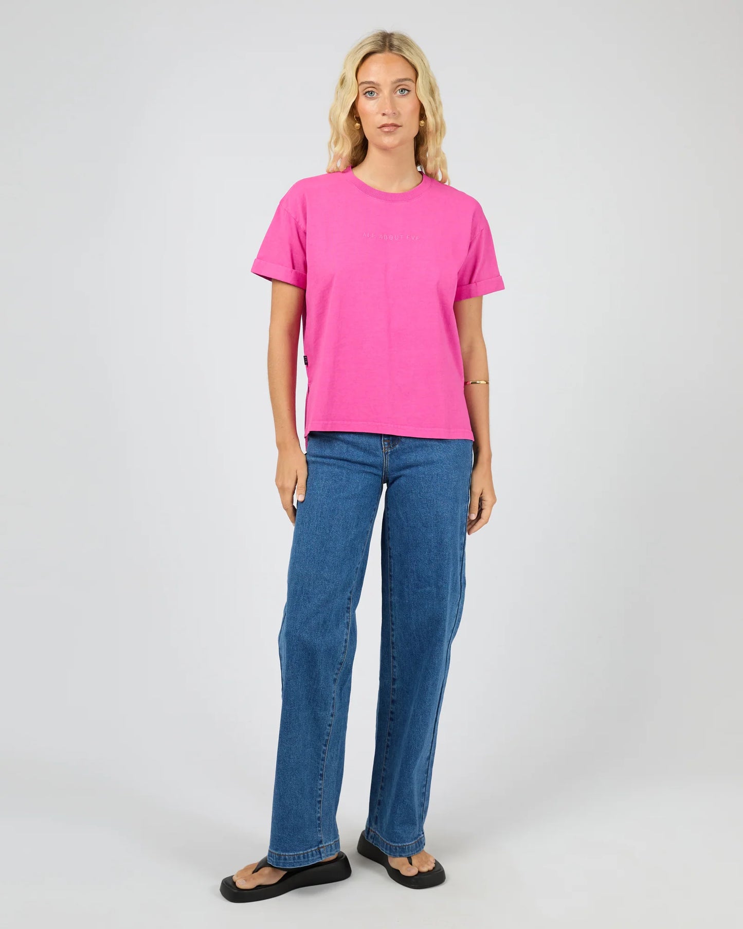 ALL ABOUT EVE Washed Tee - Fuschia