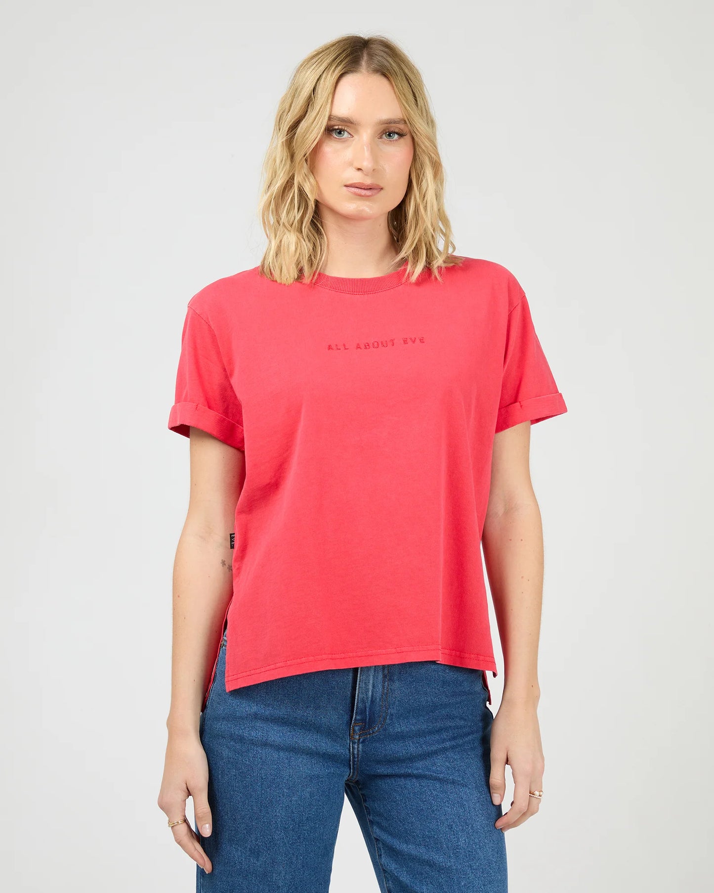 ALL ABOUT EVE Washed Tee - Red