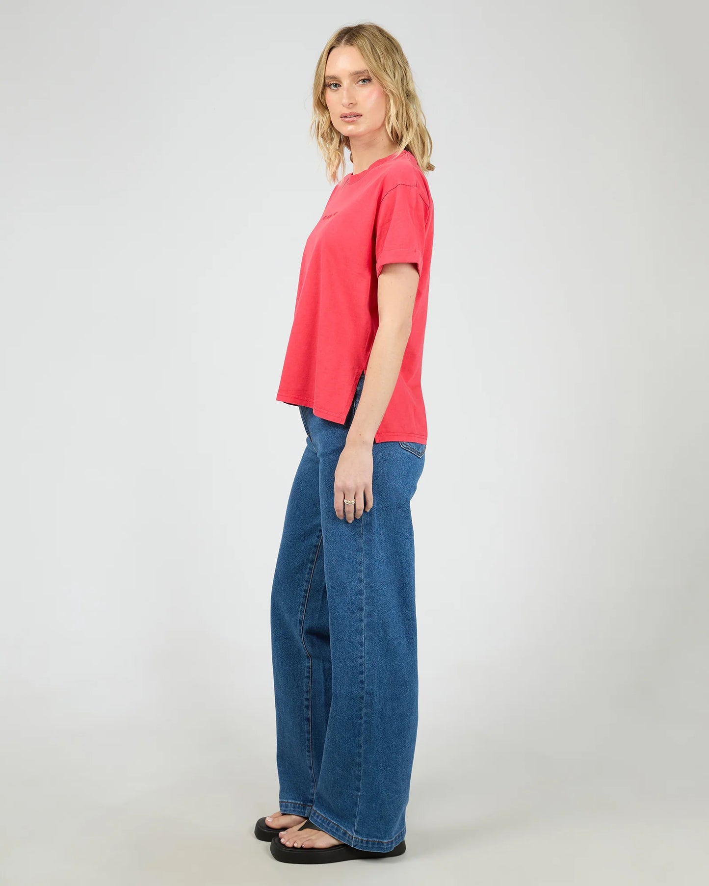 ALL ABOUT EVE Washed Tee - Red
