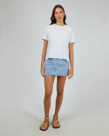 ALL ABOUT EVE WASHED TEE - Snow Marle