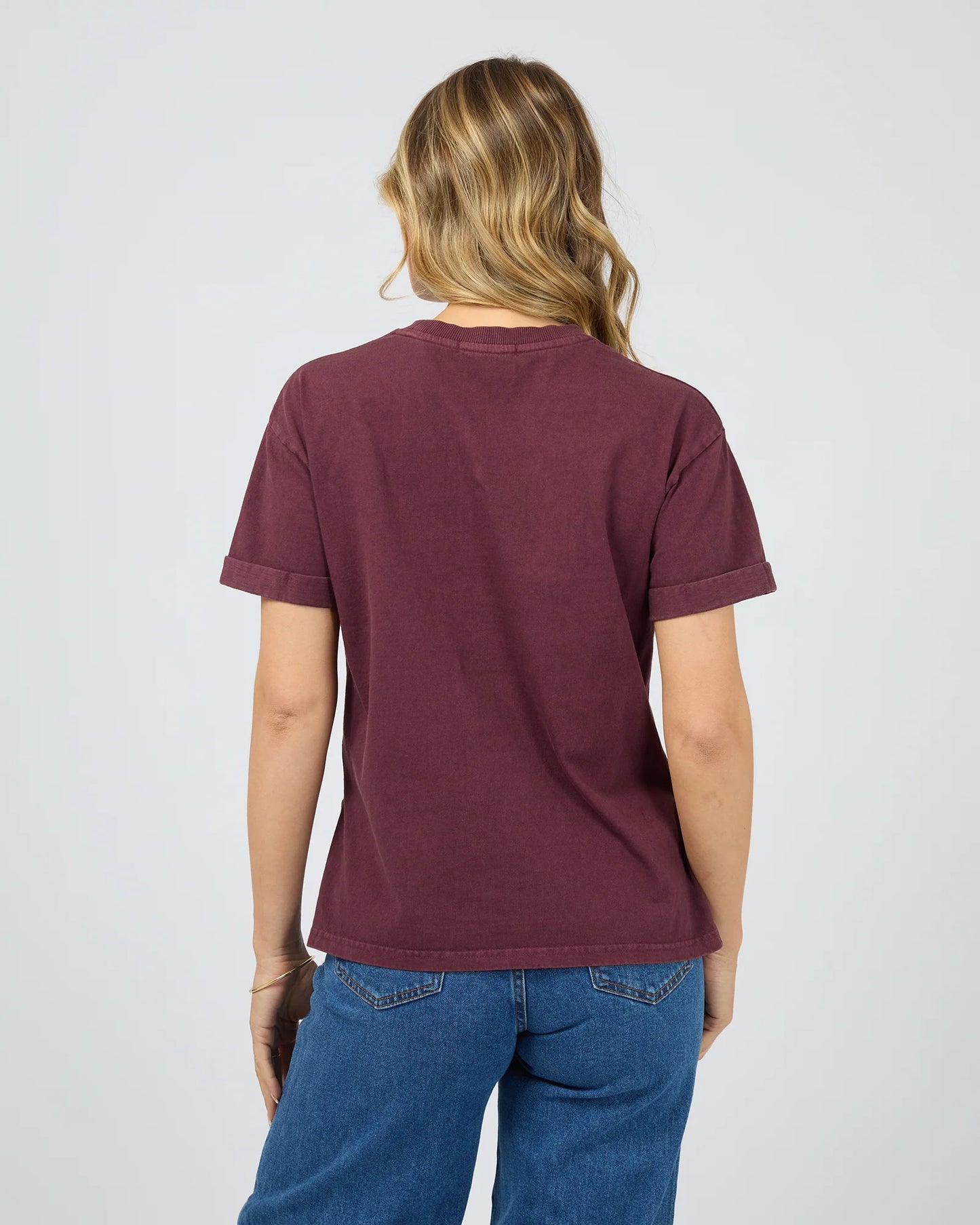 ALL ABOUT EVE Washed Tee - Wine