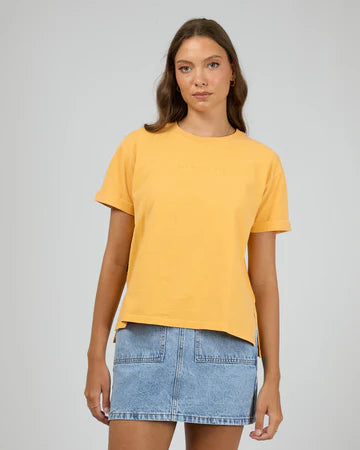 ALL ABOUT EVE WASHED TEE - Yellow