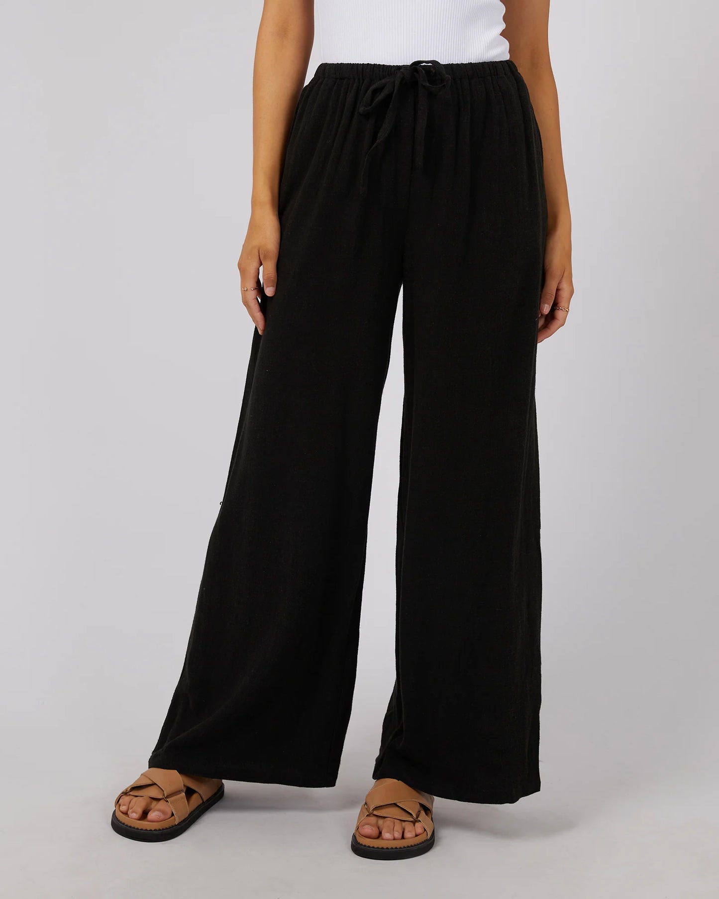 ALL ABOUT EVE - Luxe Linen Pant - Black