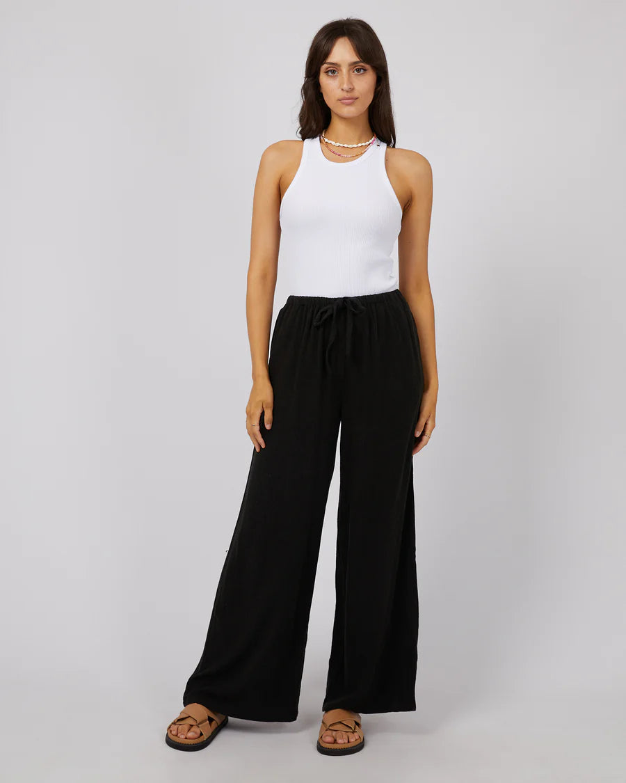 ALL ABOUT EVE - Luxe Linen Pant - Black