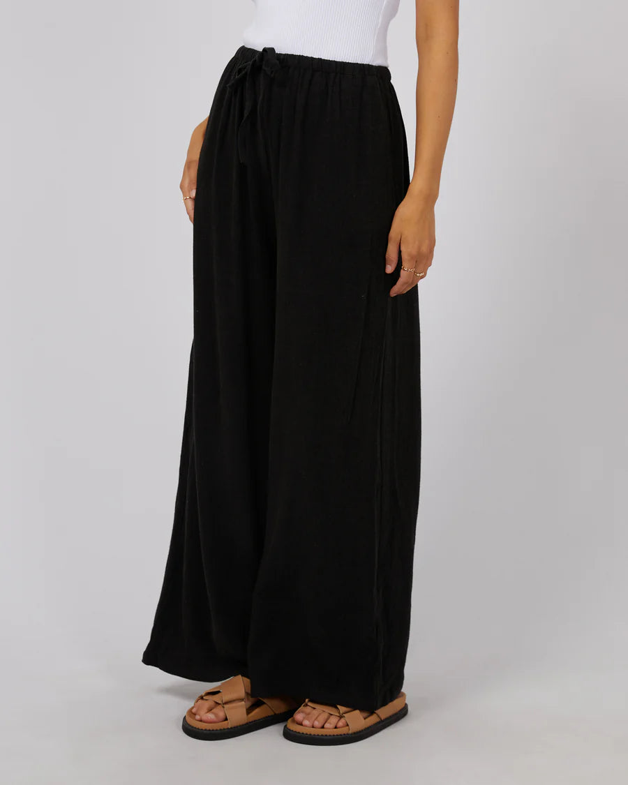 ALL ABOUT EVE - Luxe Linen Pant - Black