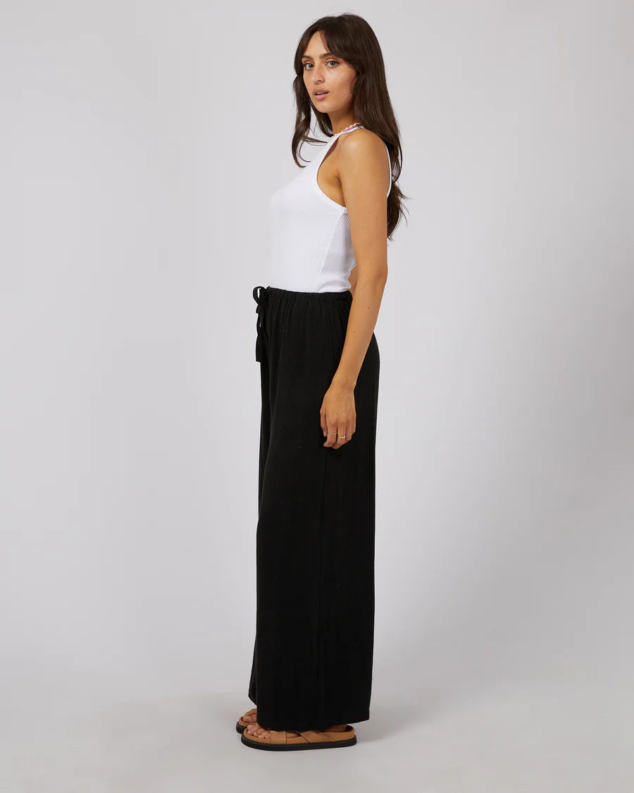 ALL ABOUT EVE - Luxe Linen Pant - Black