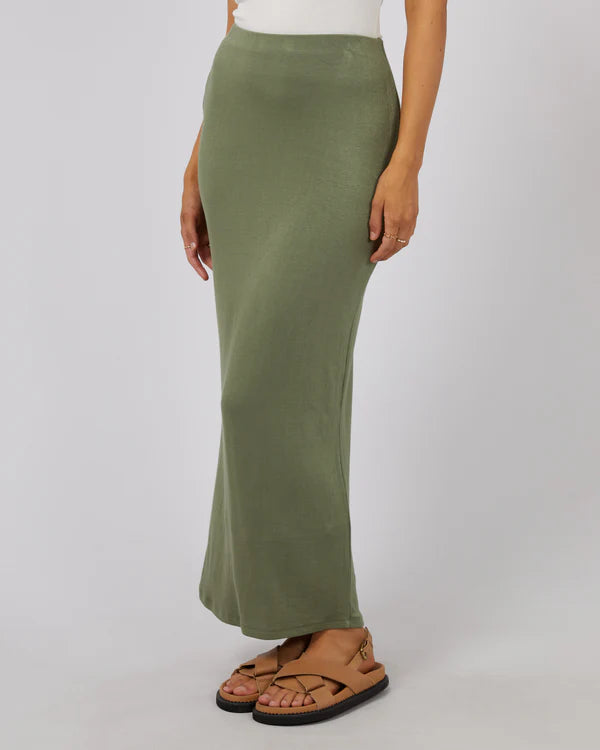 ALL ABOUT EVE - Eve Everyday Maxi Skirt - Khaki