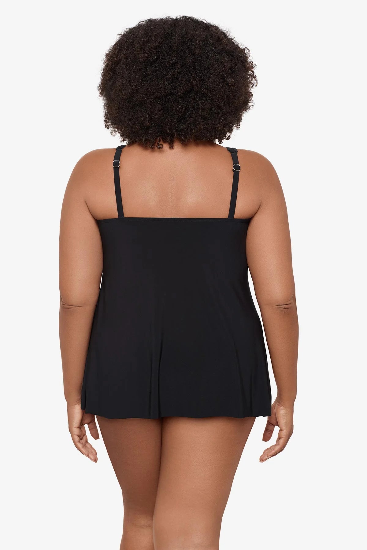 MIRACLESUIT Mirage Floaty Layered Plus Size Tankini Top - Black