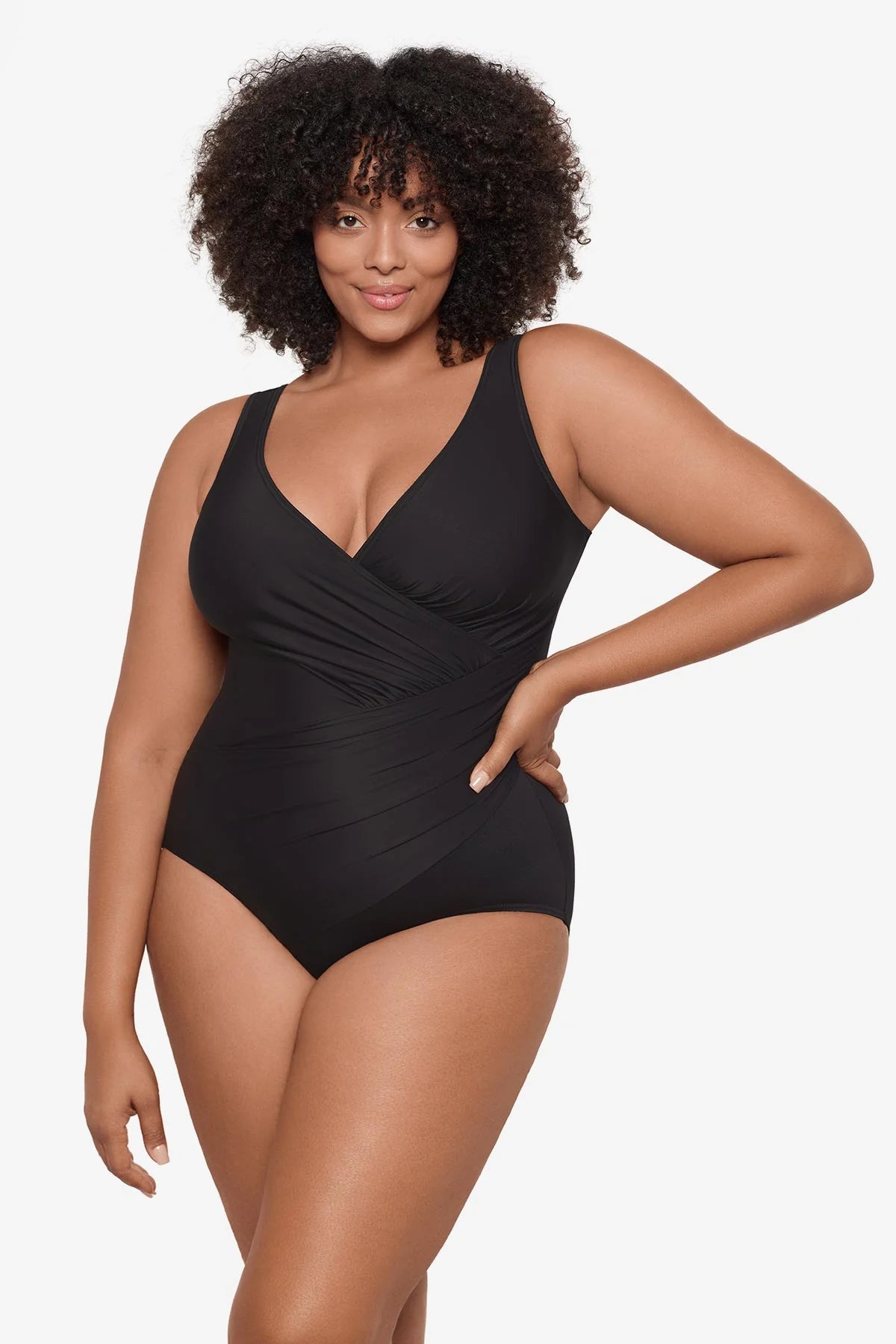 MIRACLESUIT Plus Size Oceanus One Piece - Black