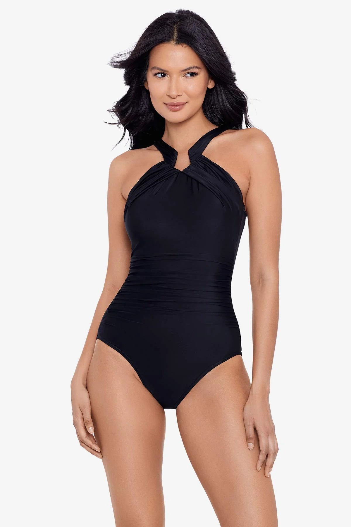 MIRACLESUIT Aphrodite High Neck One Piece - Black