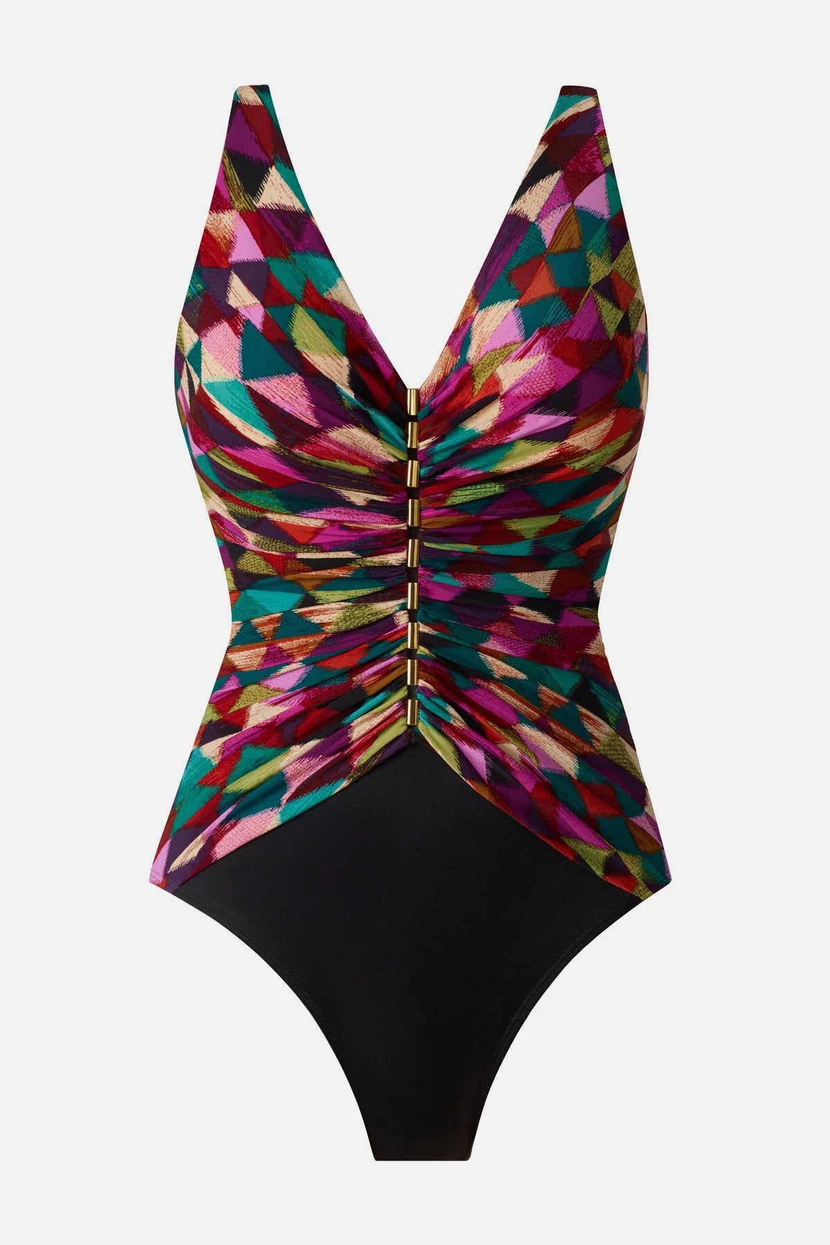 MIRACLESUIT Farfalle Charmer V Neck One Piece - Multi