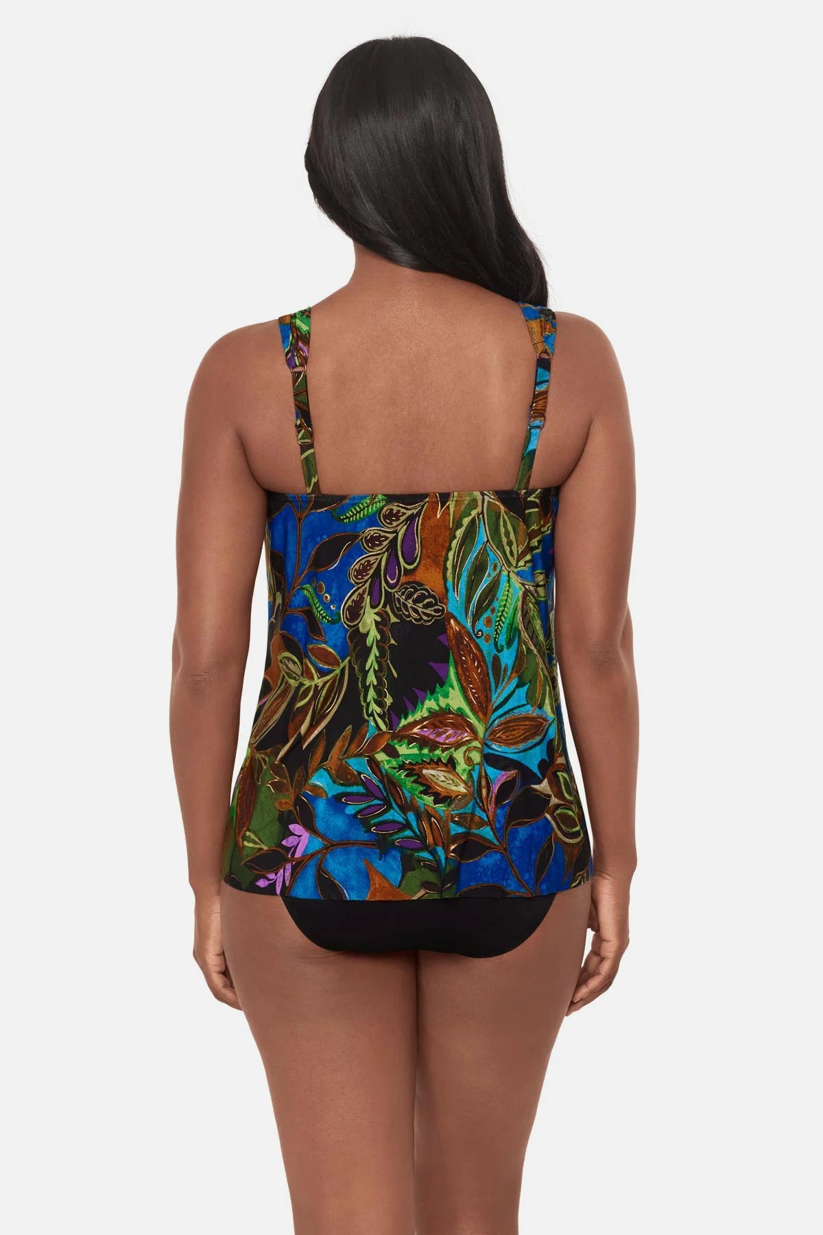 MIRACLESUIT Dazzle Tankini Top Amazonia - Blue/Multi
