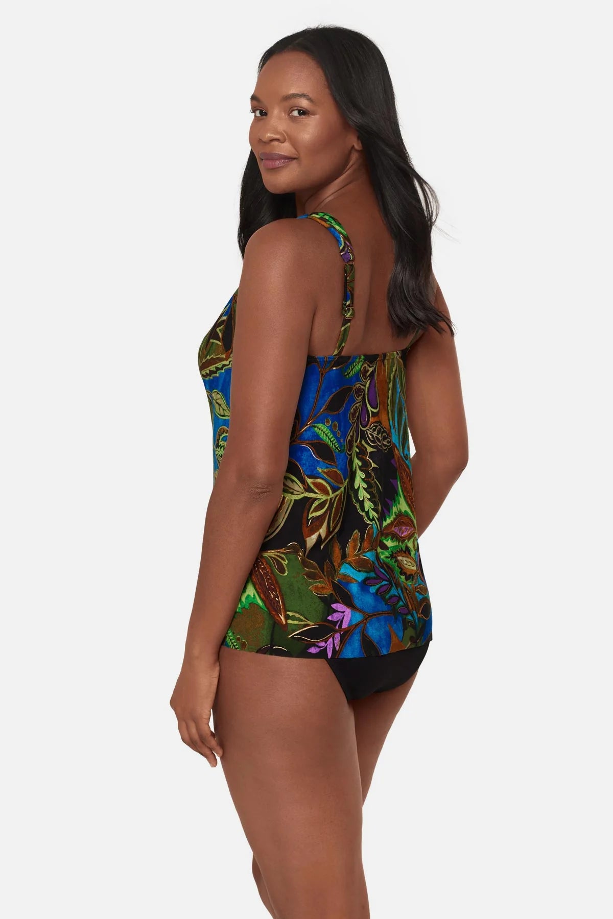 MIRACLESUIT Dazzle Tankini Top Amazonia - Blue/Multi