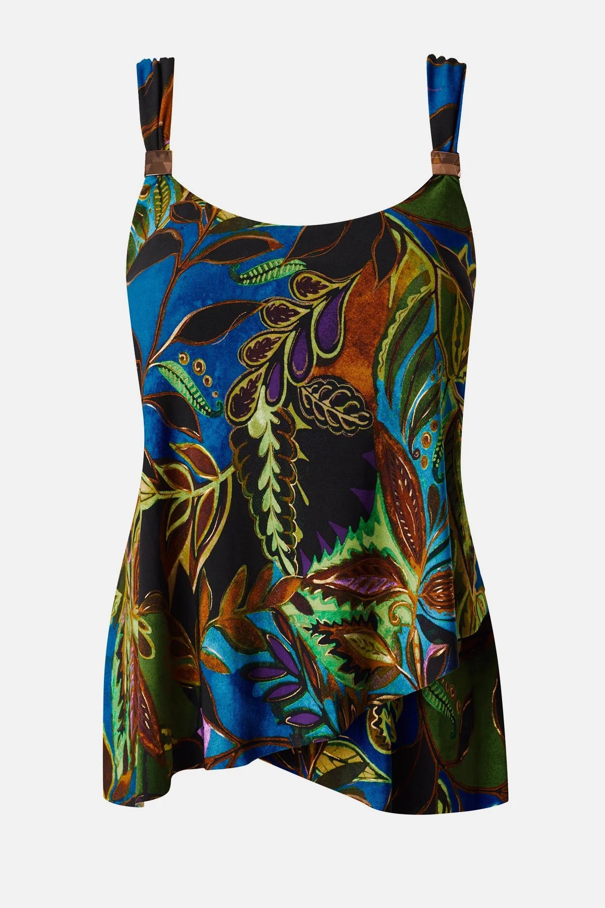 MIRACLESUIT Dazzle Tankini Top Amazonia - Blue/Multi