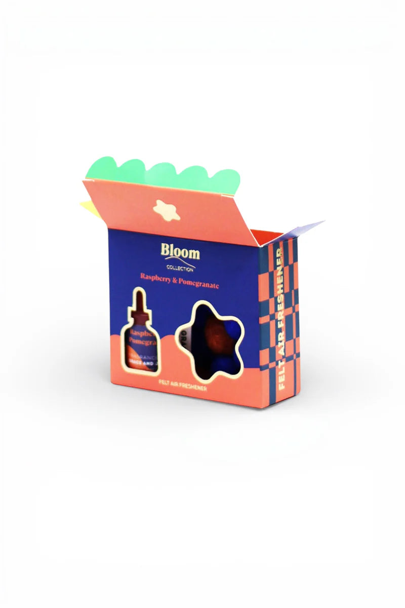 BLOOM Felt Air Freshner Set - Raspberry & Pomegranate
