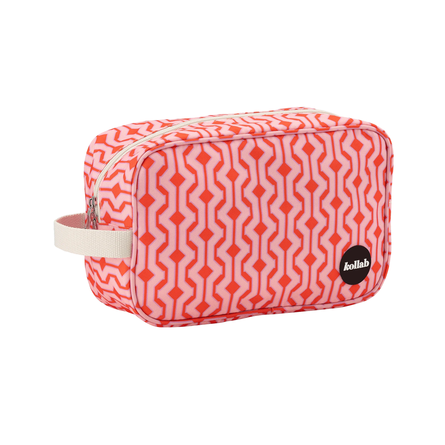 KOLLAB TRAVEL BAG - Cherry Zig Zag