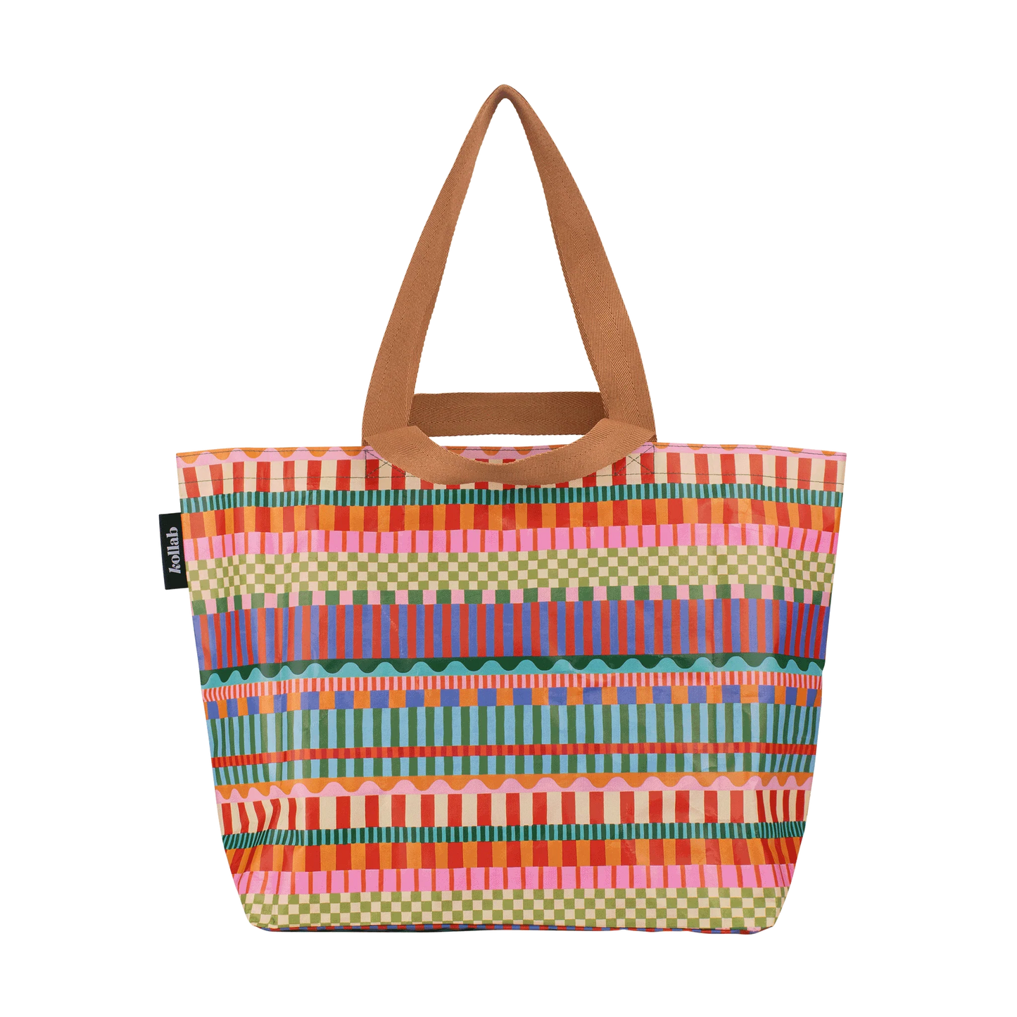 KOLLAB SHOPPER TOTE - Blocks and Stripes