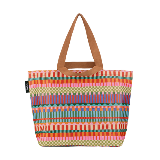 KOLLAB SHOPPER TOTE - Blocks and Stripes