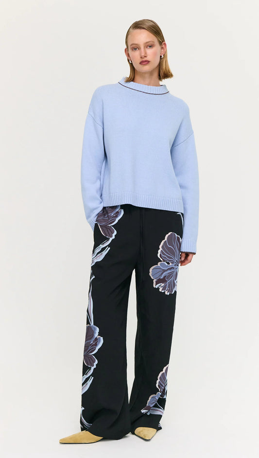 STAPLE THE LABEL Harvey Knit Jumper - Sky Blue