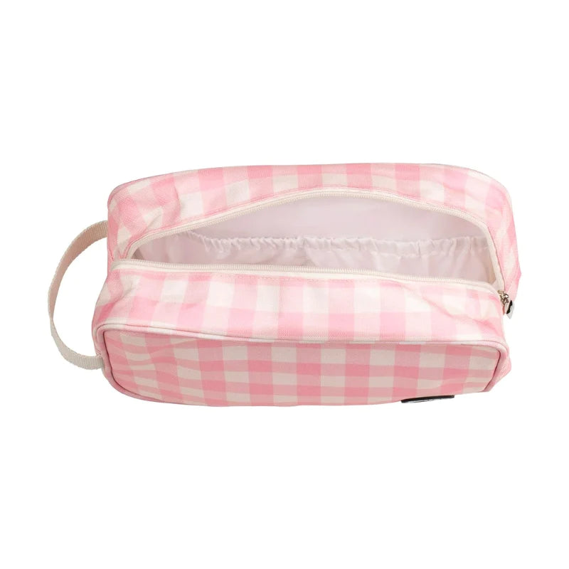 KOLLAB HOLIDAY TRAVEL BAG - Candy Pink Check