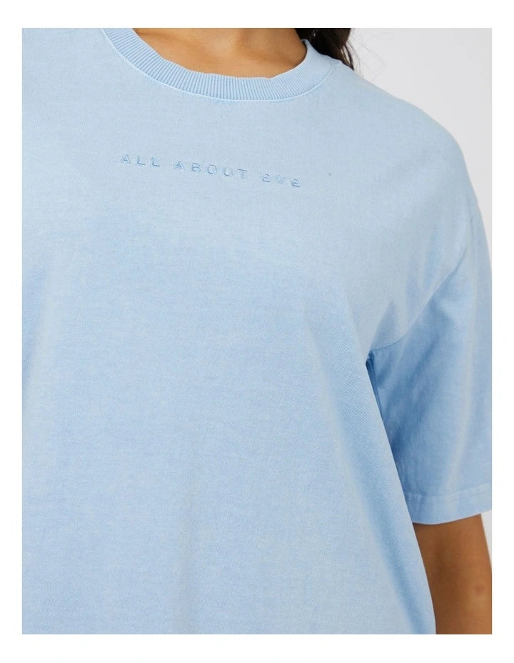 AAE WASHED TEE - Ocean Blue