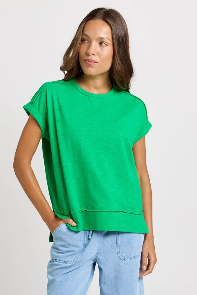 BETTY BASICS Shirley Short Sleeve Tee - Green