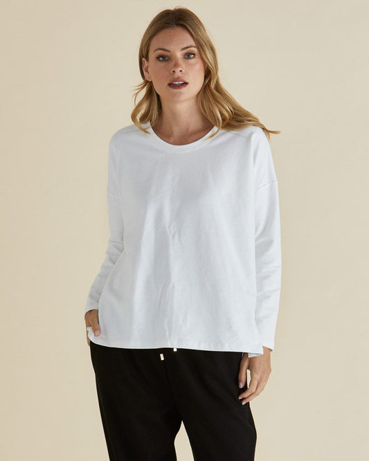 BETTY BASICS Brixley Long Sleeve Top - White
