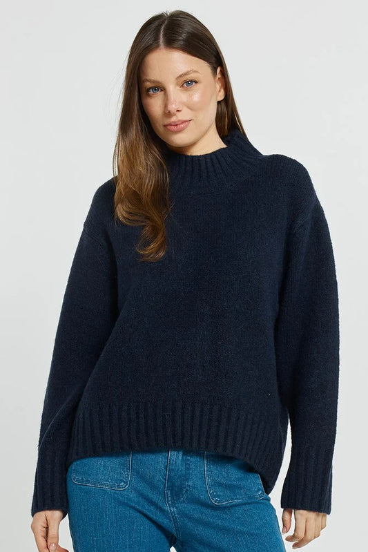 BETTY BASICS Lola Jumper - Navy