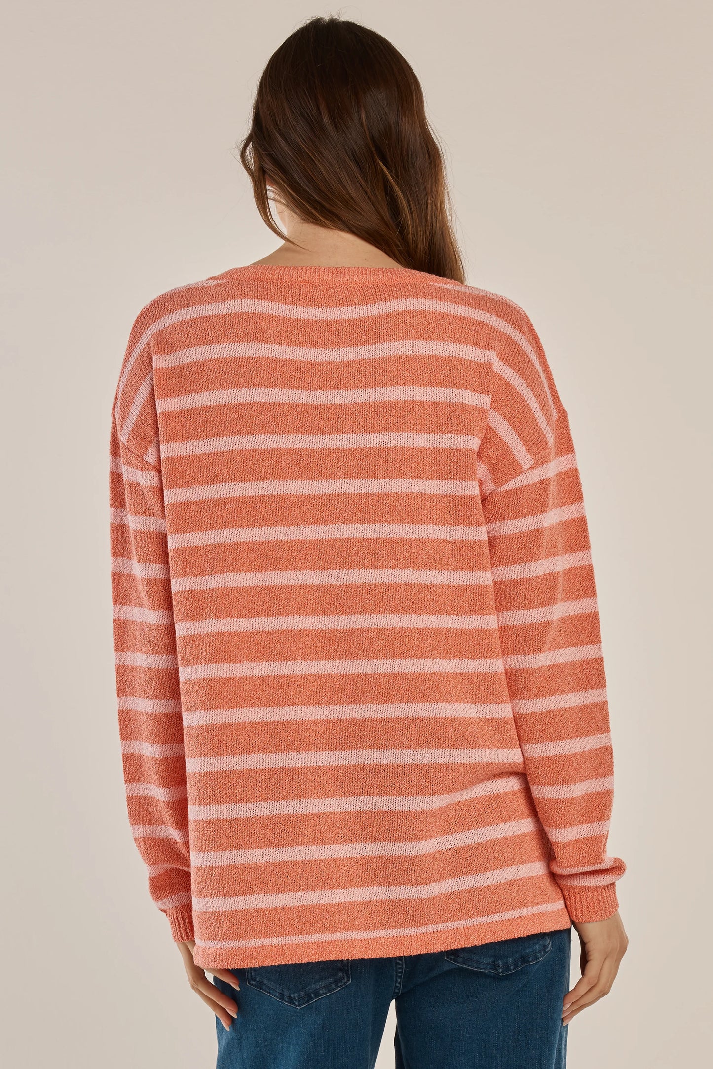 BETTY BASICS Bradford Knit Top - Coral/Pink Top