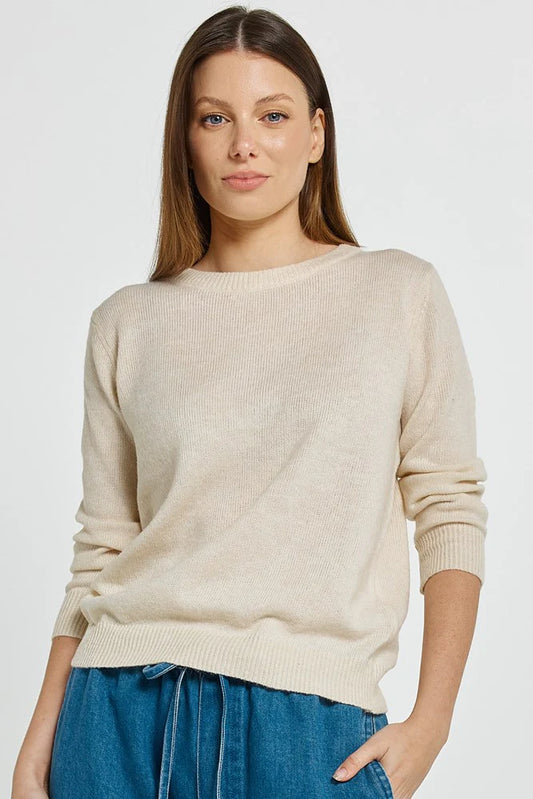 BETTY BASICS Morris Sweater - Cream
