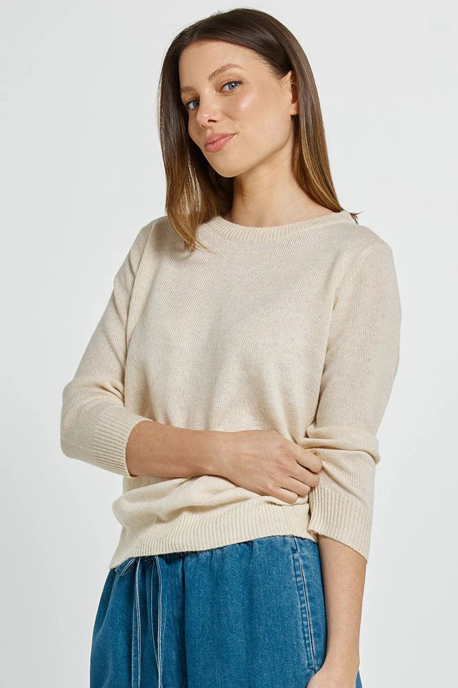 BETTY BASICS Morris Sweater - Cream