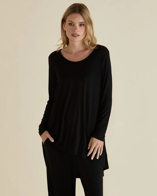 BETTY BASICS Cario Tunic Tee - Black