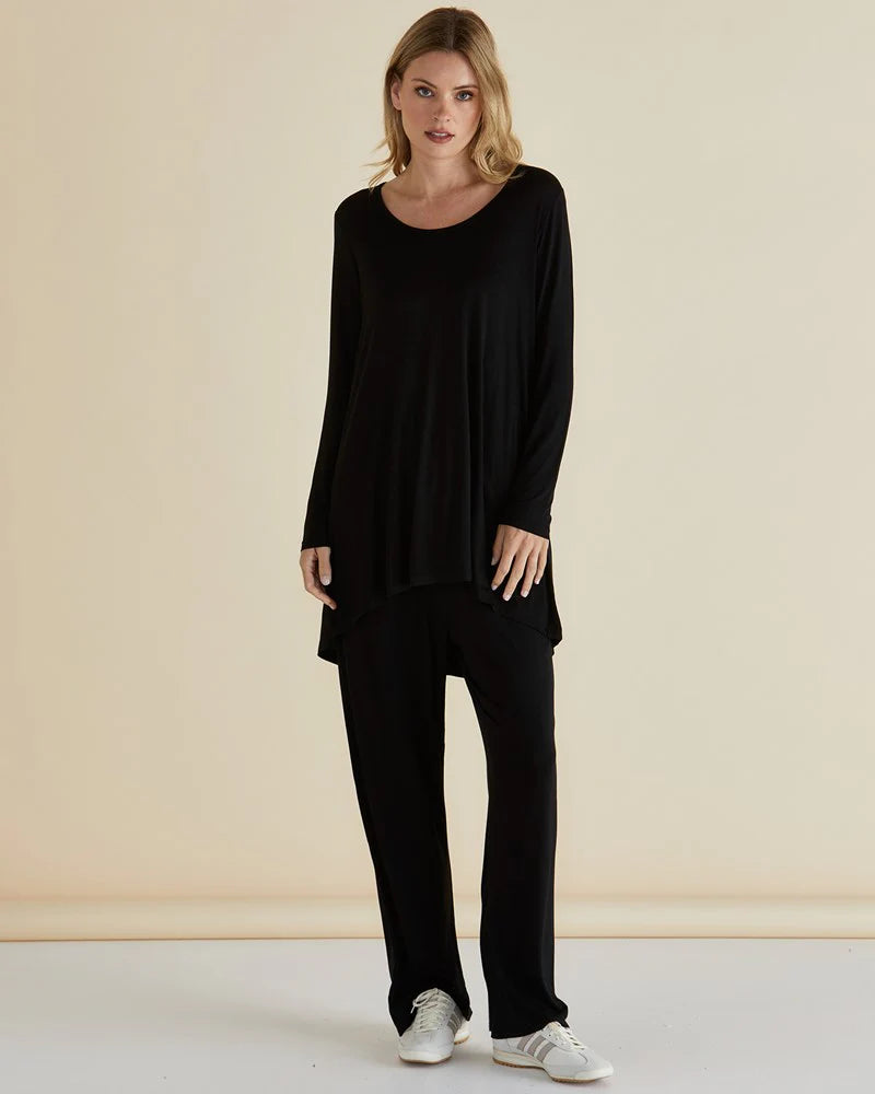 BETTY BASICS Cario Tunic Tee - Black