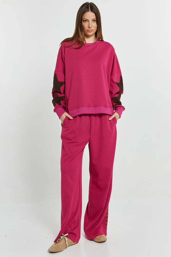 BETTY BASICS Saskia Trackpant - Mulberry