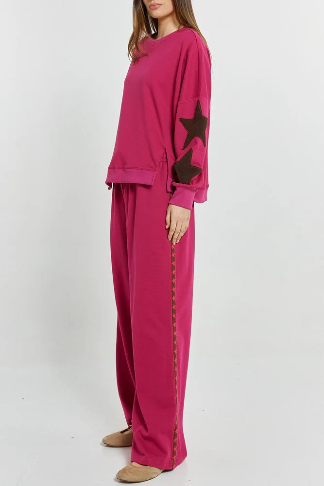 BETTY BASICS Saskia Trackpant - Mulberry
