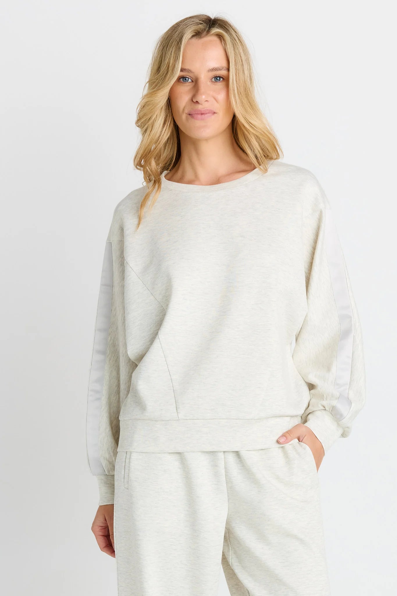 BETTY BASICS Marcy Sweatshirt - Grey Marle