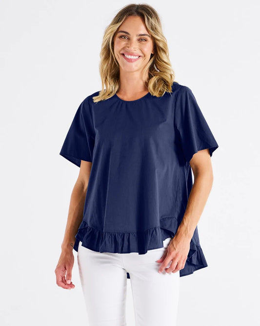 BETTY BASICS Candice Blouse - French Blue