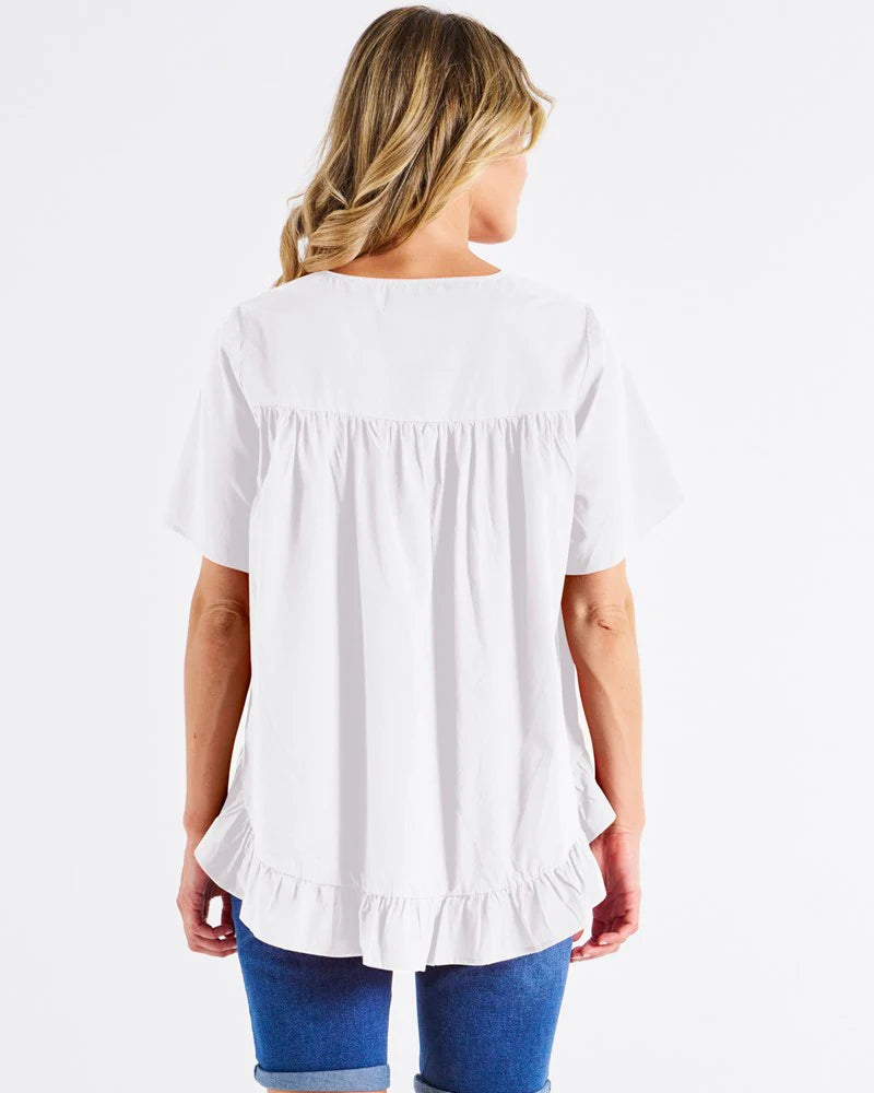 BETTY BASICS Candice Blouse - White