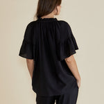 BETTY BASICS Vivienne Blouse - Black