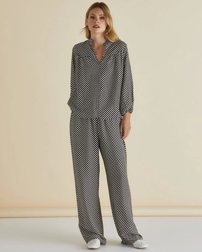 BETTY BASICS Marilyn Pant - Chocolate Print