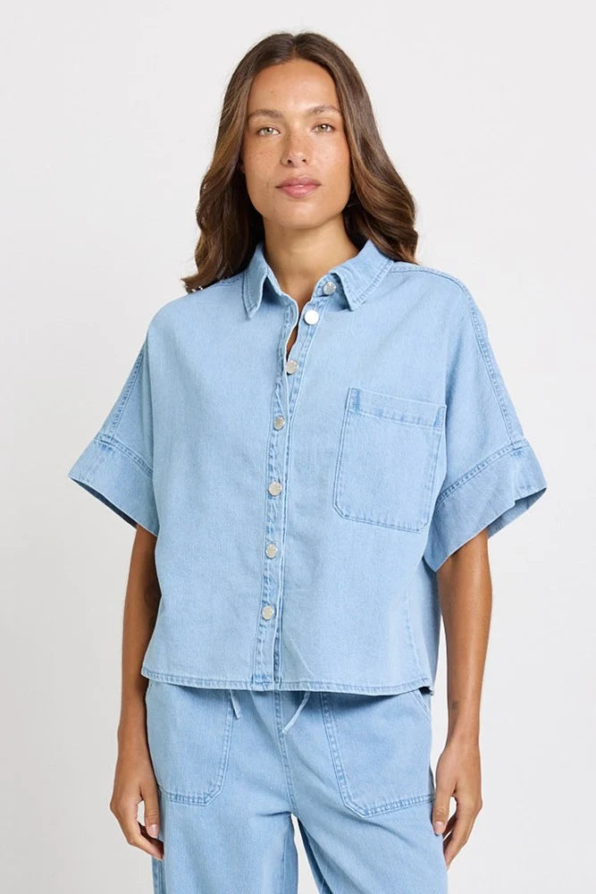 BETTY BASICS Dawn Demin Shirt - Medium Wash