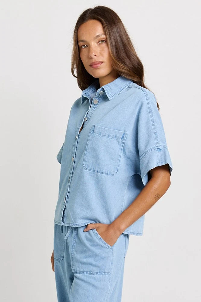 BETTY BASICS Dawn Demin Shirt - Medium Wash