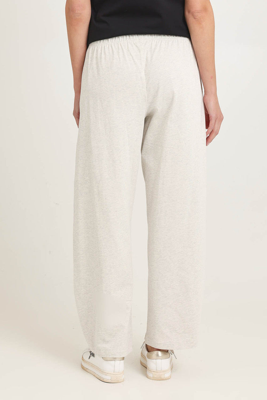 BETTY BASICS Barrel Leg Sweatpant - Grey Marle