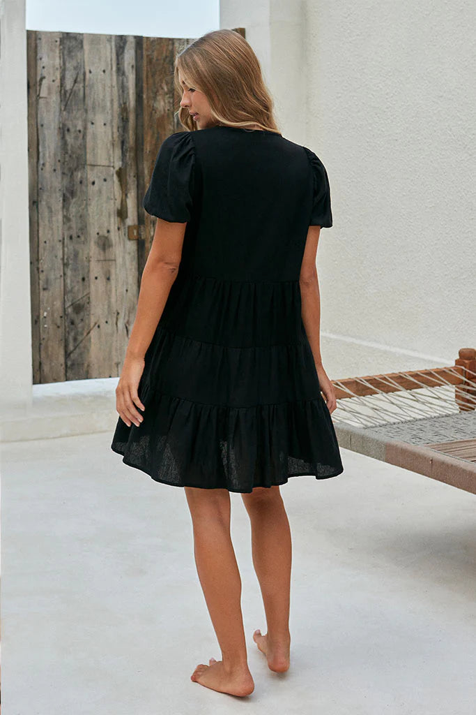 BUDDHAWEAR Bianca Mini Dress - Black