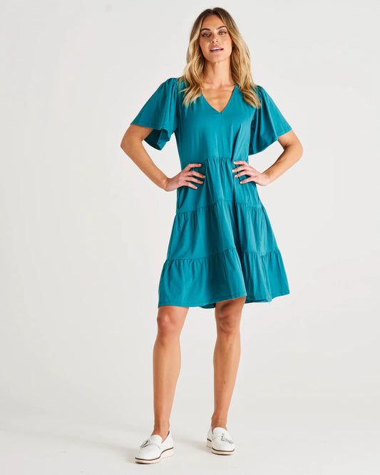 BETTY BASICS Cressida Dress - Deep Sea Turquoise