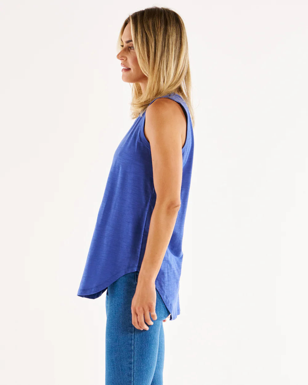 BETTY BASICS KEIRA Tank - ocean Blue