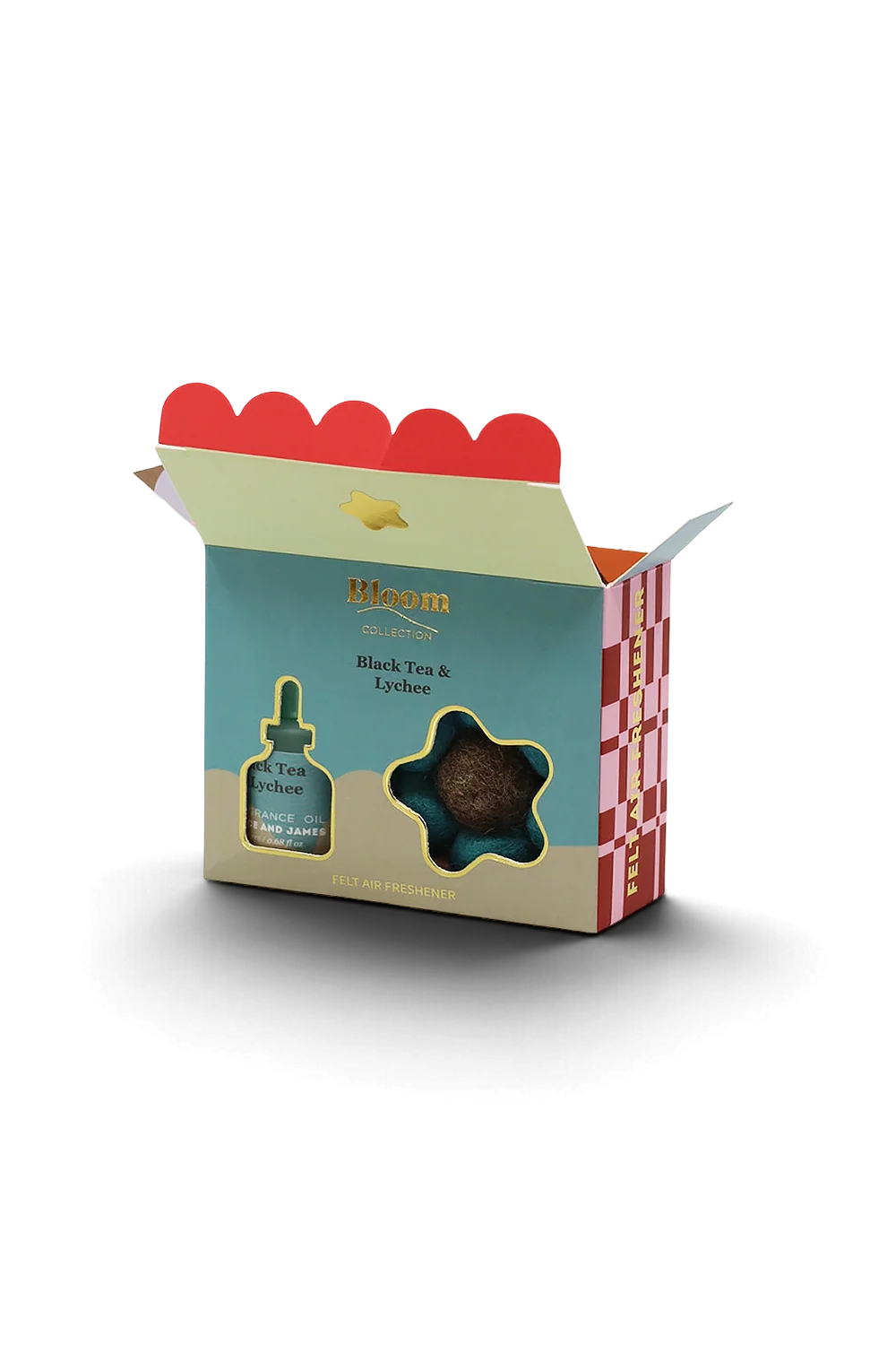 BLOOM Felt Air Freshner Set - Black Tea & Lychee