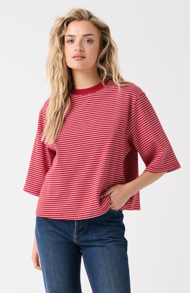 CARTEL & WILLOW  Hallie Tee - Red Stripe